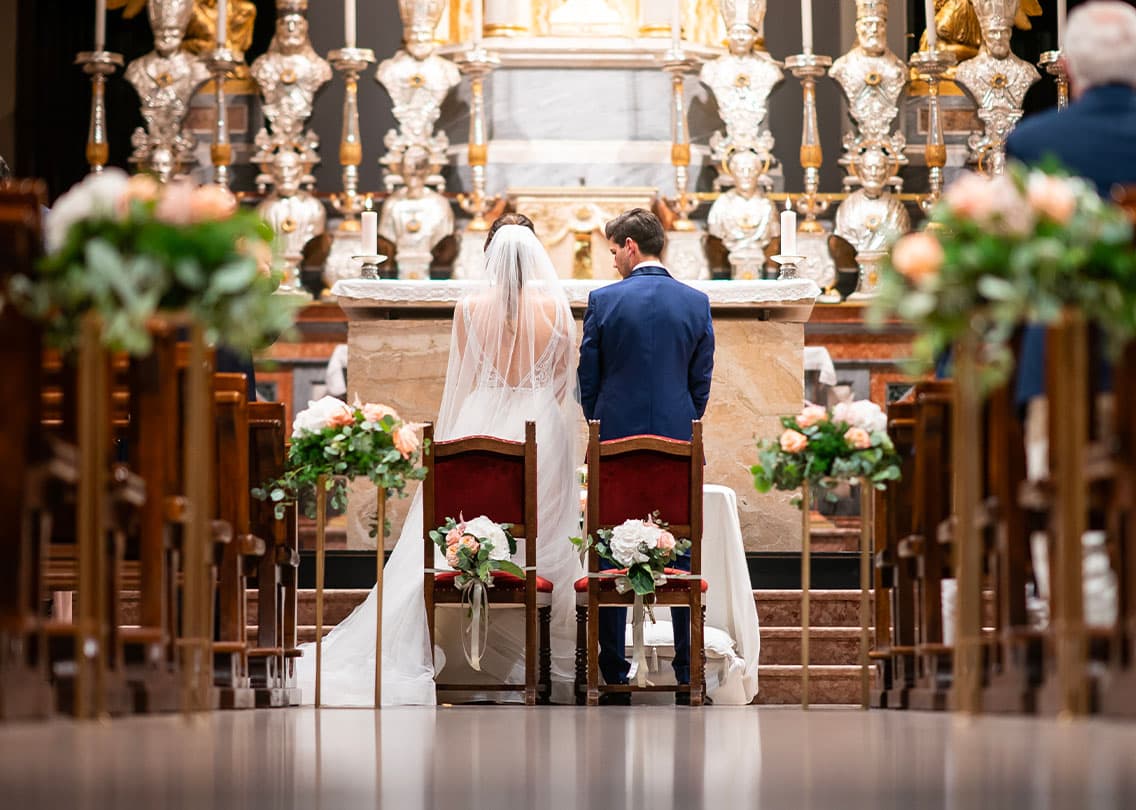 Gli sposi in chiesa